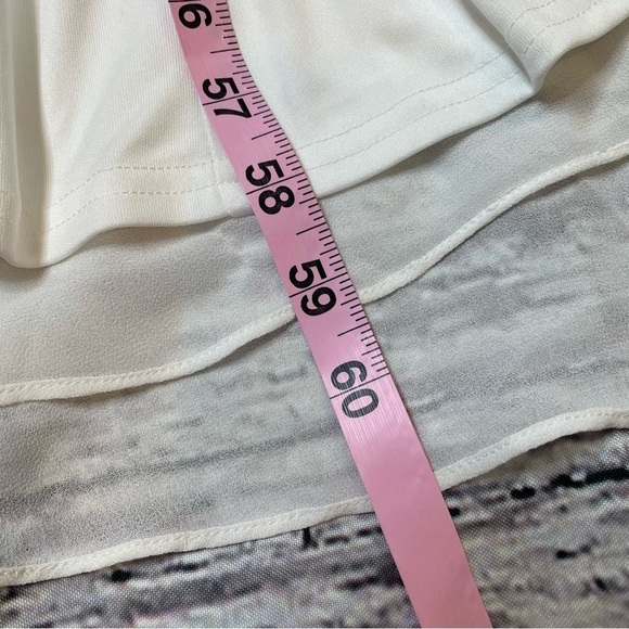 🏷️ NWT Torrid Size 12 Special Occasion Ivory Chiffon Sleeveless Hi Lo Dress NEW - Picture 14 of 15